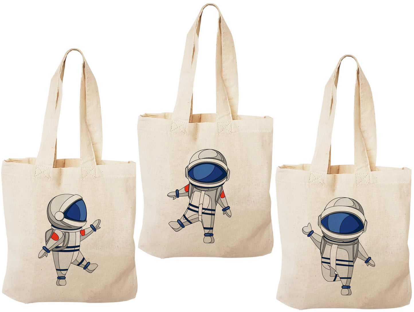 Astronaut Party Favor Bags - Perfect for Astronaut or Space Themed Parties & Events - Set of Three Bags