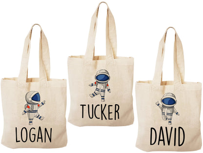 Personalized Astronaut Party Favor Bags - Set of Three Bags