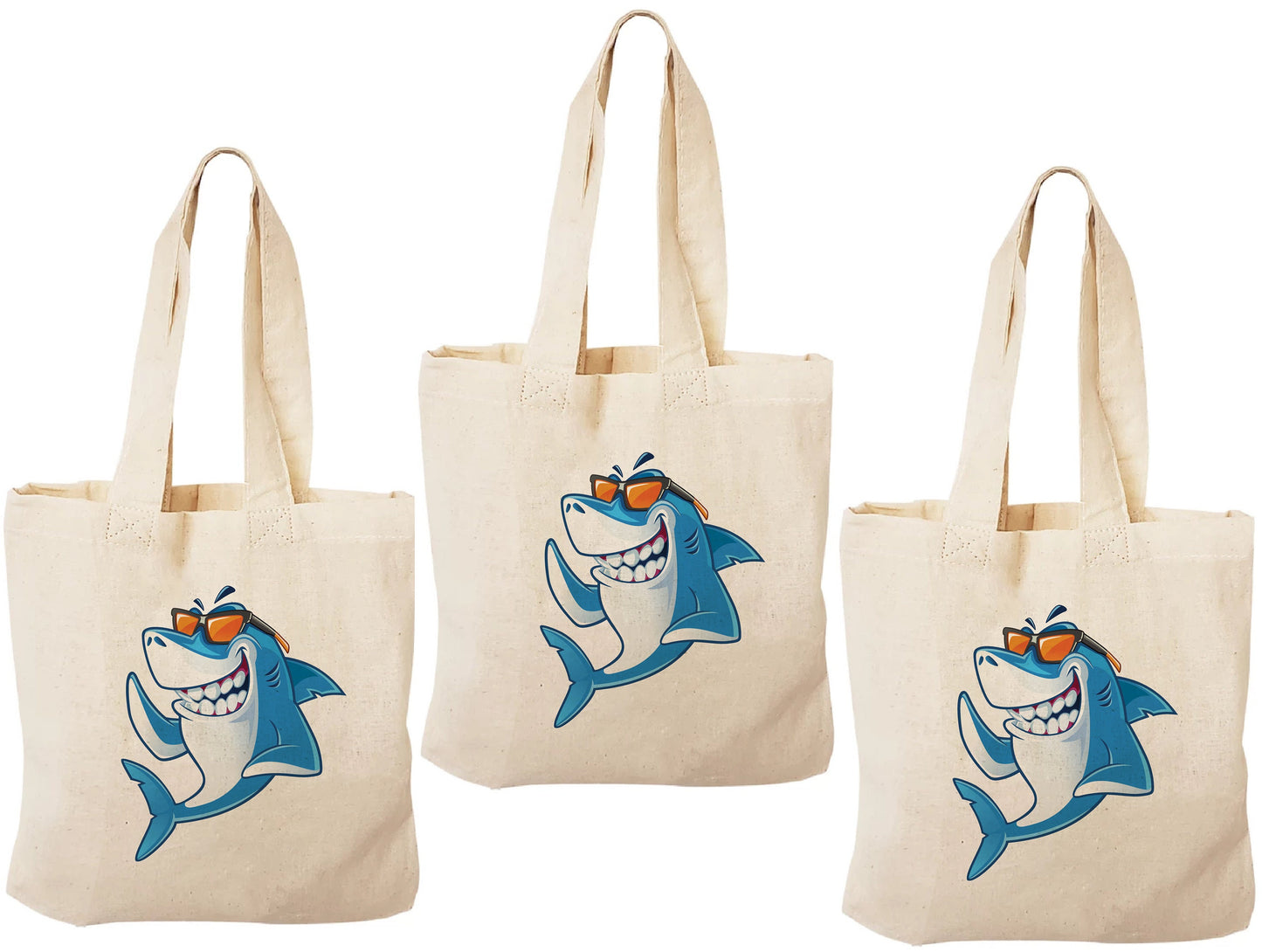 Shark Party Favor Bags - Set of Three Bags
