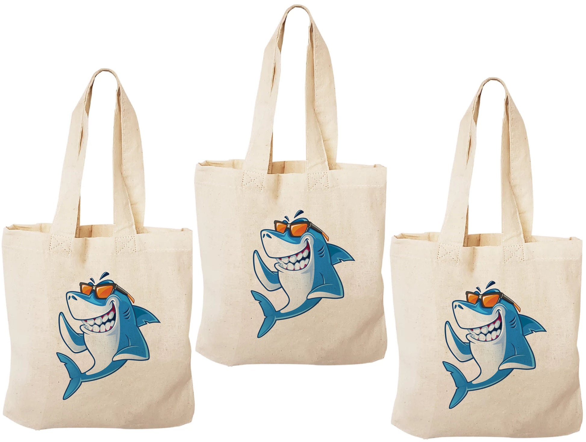 Shark Party Favor Bags - Set of Three Bags