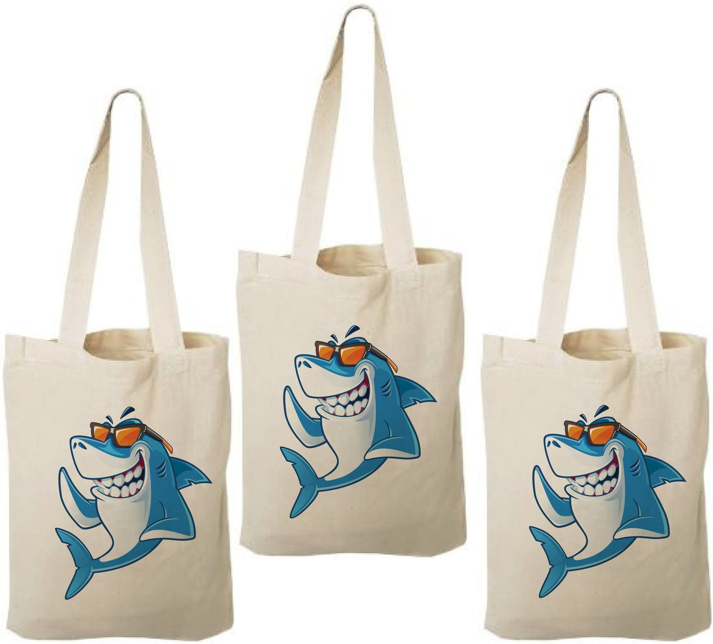Shark Party Favor Bags - Set of Three Bags