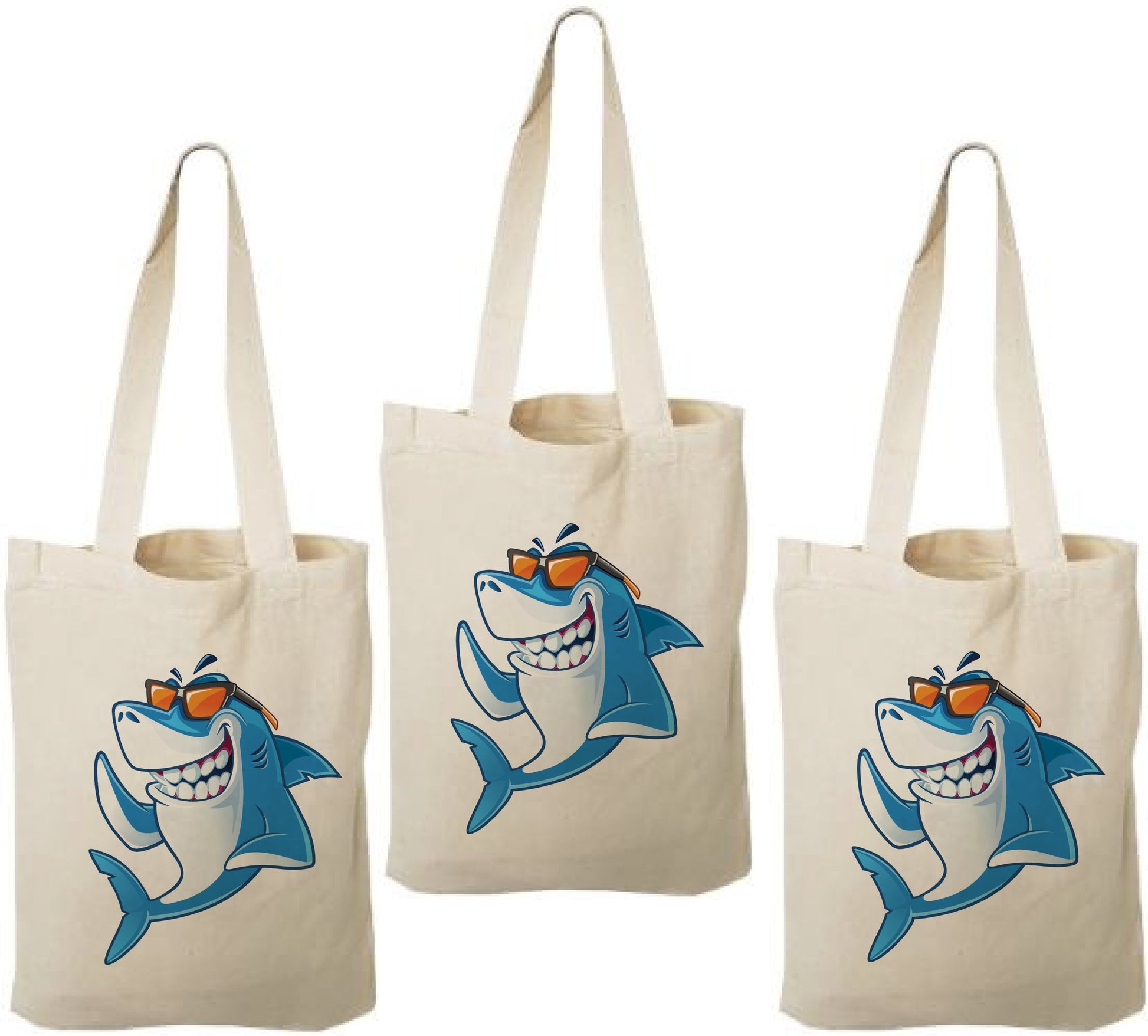 Shark Party Favor Bags - Set of Three Bags