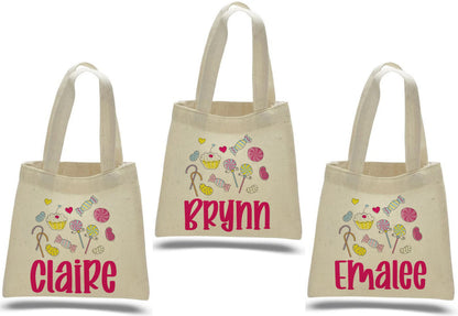 Personalized Candy Party Favor Bags - Set of Three Bags