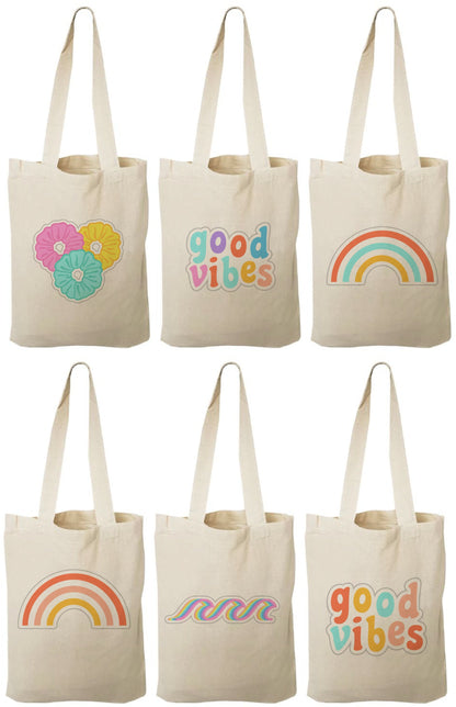 Teen Girl Birthday Party Bags - Set of Six Bags