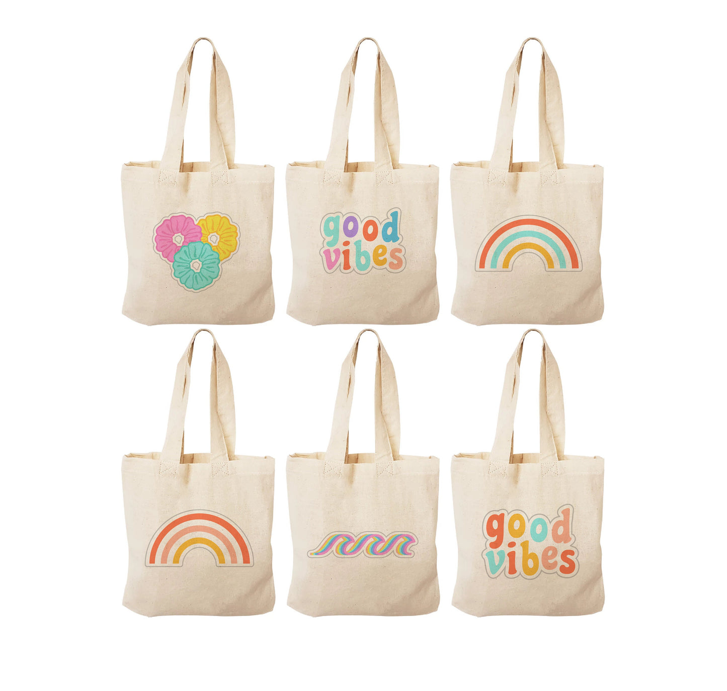 Teen Girl Birthday Party Bags - Set of Six Bags