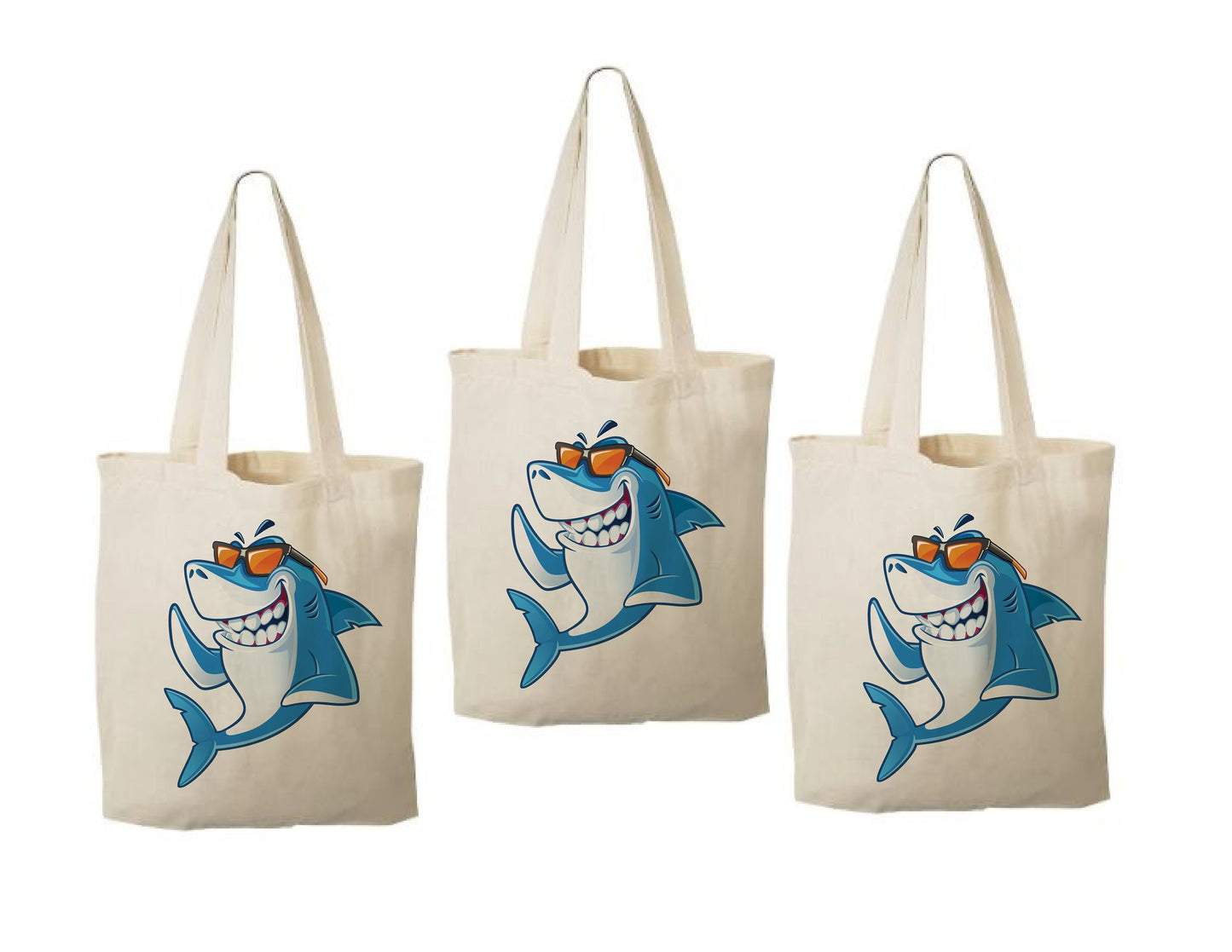 Shark Party Favor Bags - Set of Three Bags