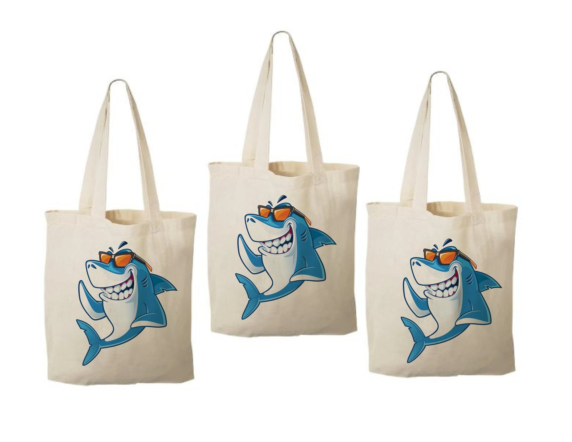 Shark Party Favor Bags - Set of Three Bags