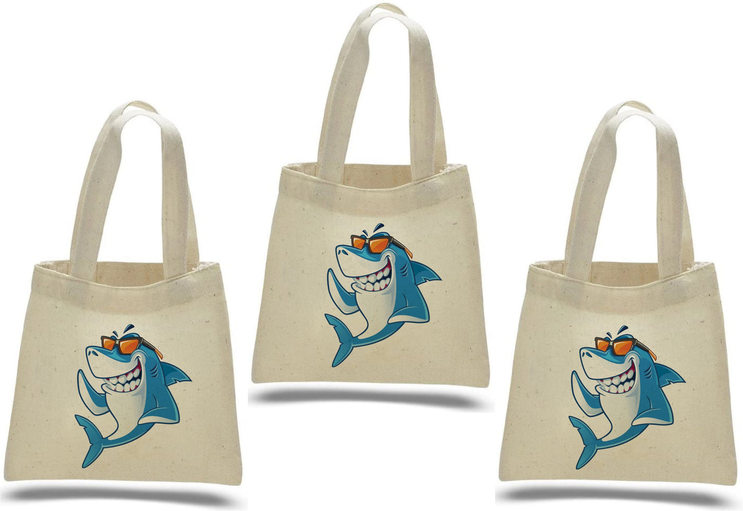Shark Party Favor Bags - Set of Three Bags