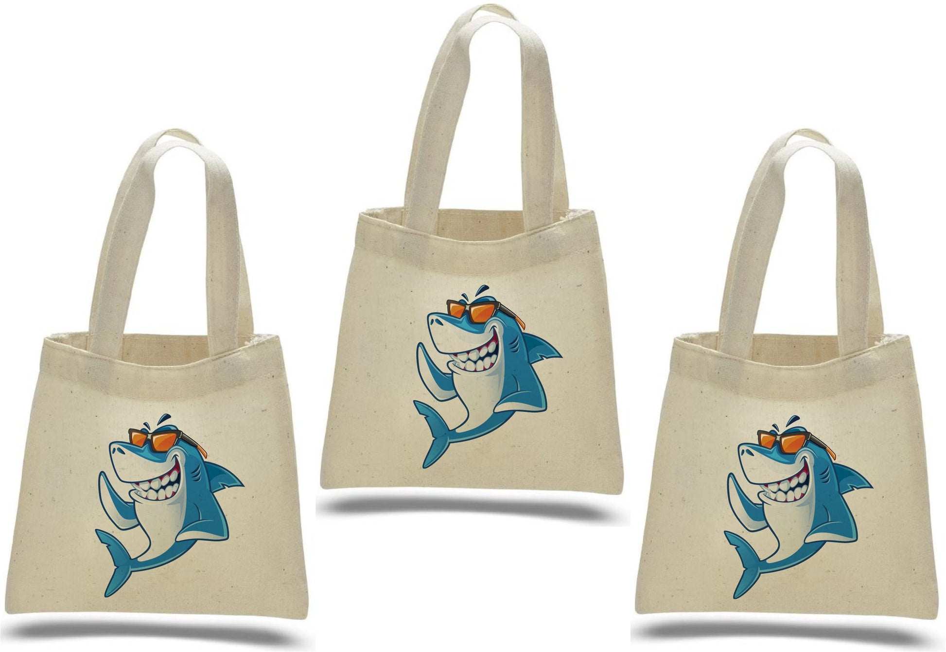 Shark Party Favor Bags - Set of Three Bags