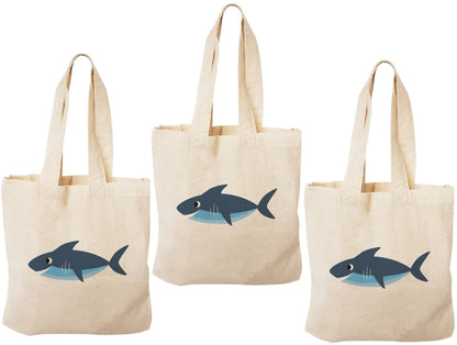 Shark Party Favor Bags - Perfect for Shark or Ocean Themed Parties! - Set of Three Bags
