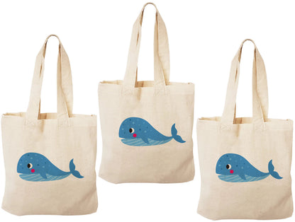 Whale Party Favor Bags - Perfect for Whale or Ocean Themed Parties & Events! - Set of Three Bags