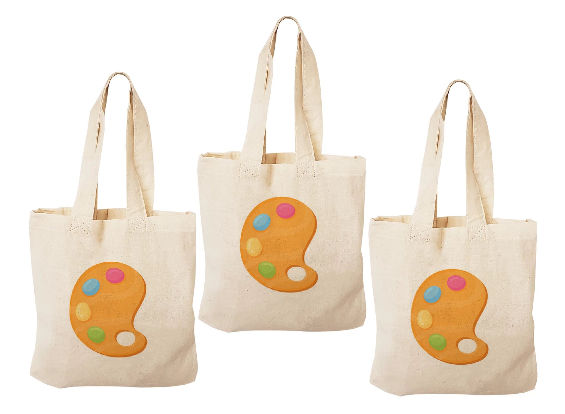 Custom Paint Party Favor Bags - Set of Three Bags
