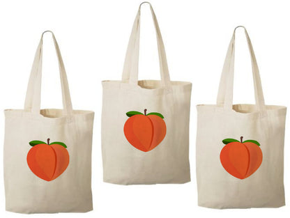 Peach Party Favor Bags - Perfect for Peach Themed Parties & Events! - Set of Three Bags