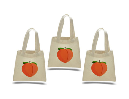 Peach Party Favor Bags - Perfect for Peach Themed Parties & Events! - Set of Three Bags