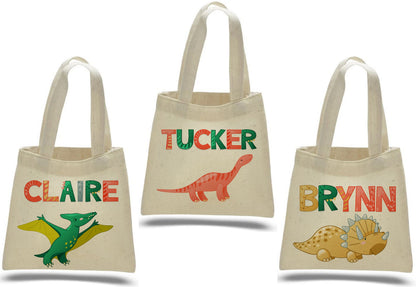 3 Dinosaur Party Favor Bags