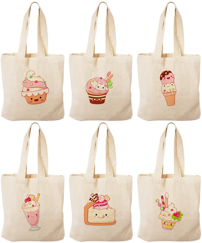 Kawaii Ice Cream Party Favor Bags - Set of Six Bags
