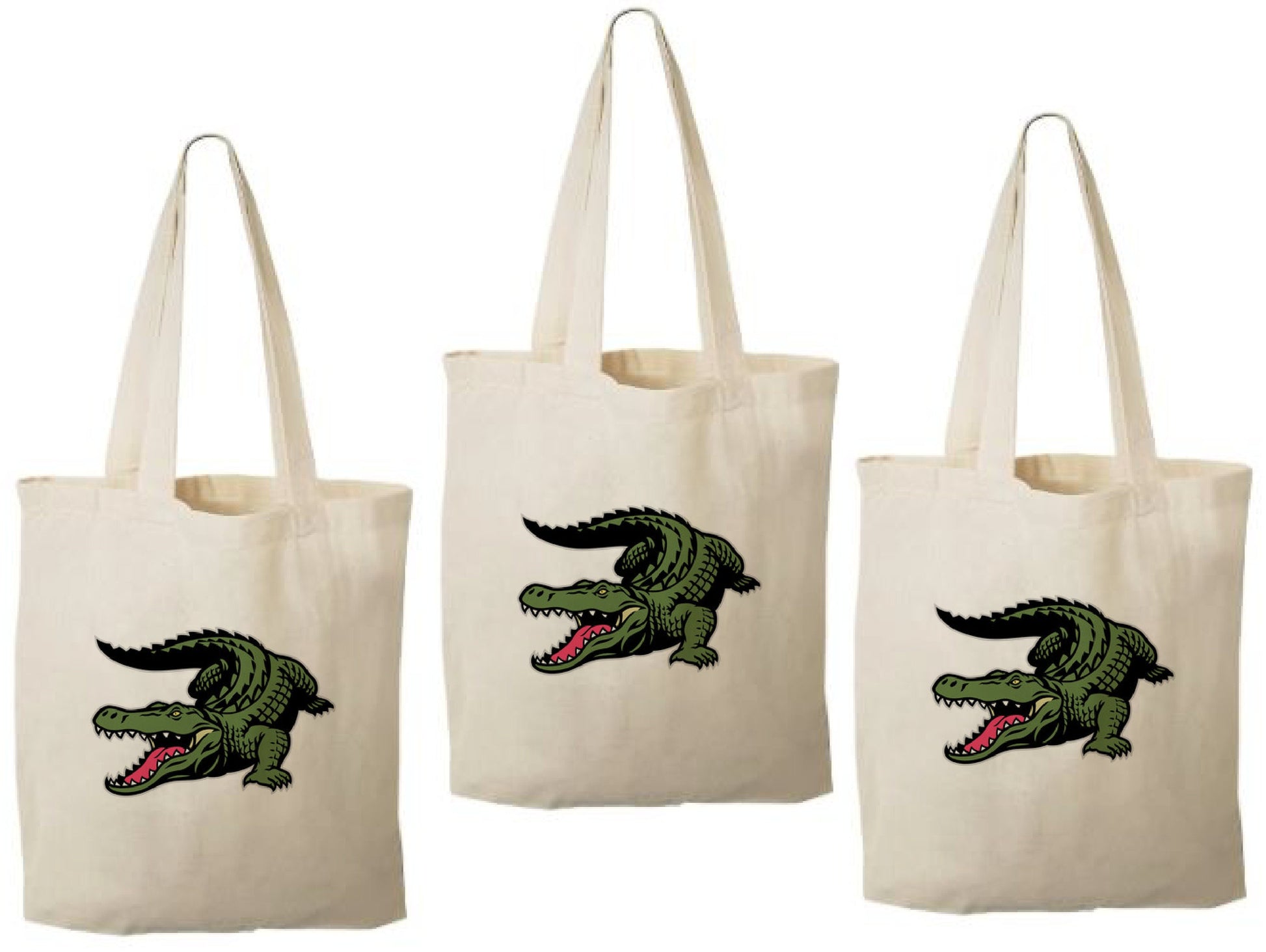 Alligator Party Favor Bags - Perfect for Alligator Themed Parties! - Set of Three Bags