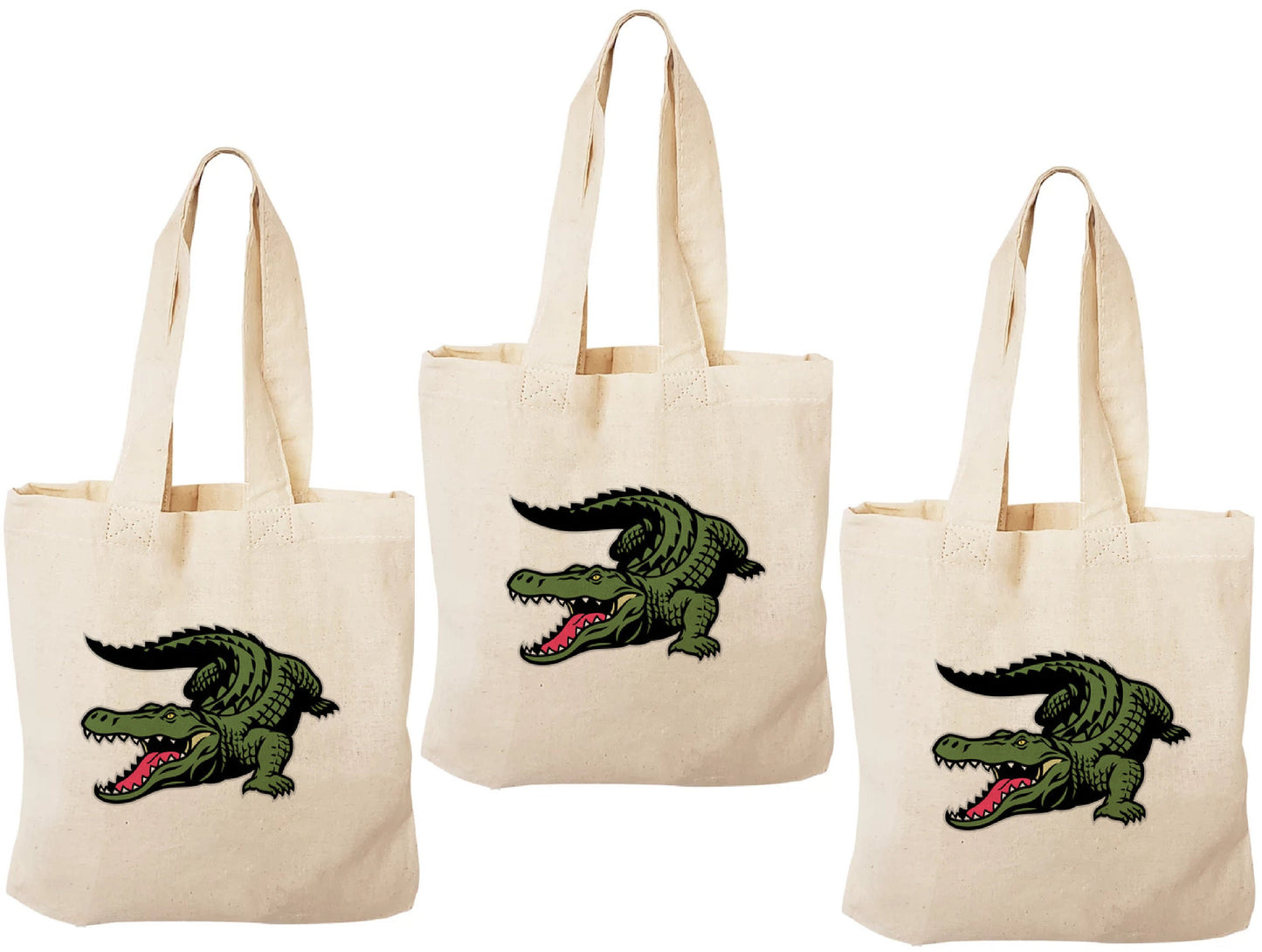 Alligator Party Favor Bags - Perfect for Alligator Themed Parties! - Set of Three Bags