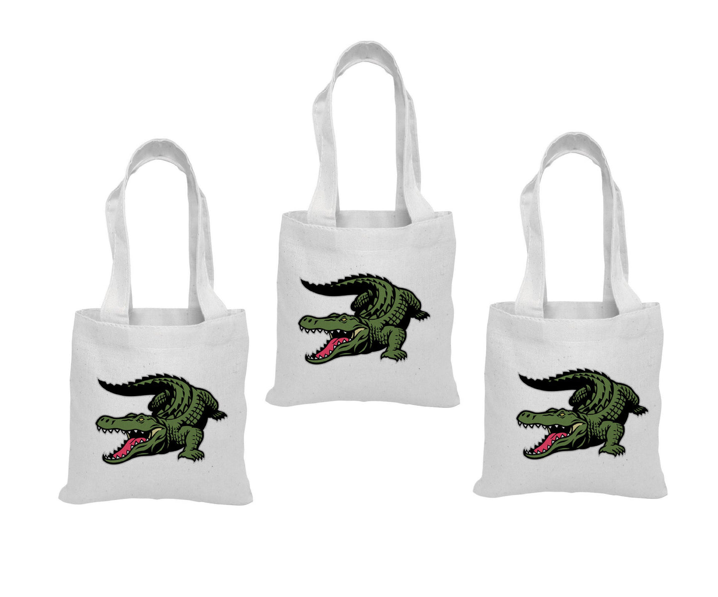 Alligator Party Favor Bags - Perfect for Alligator Themed Parties! - Set of Three Bags