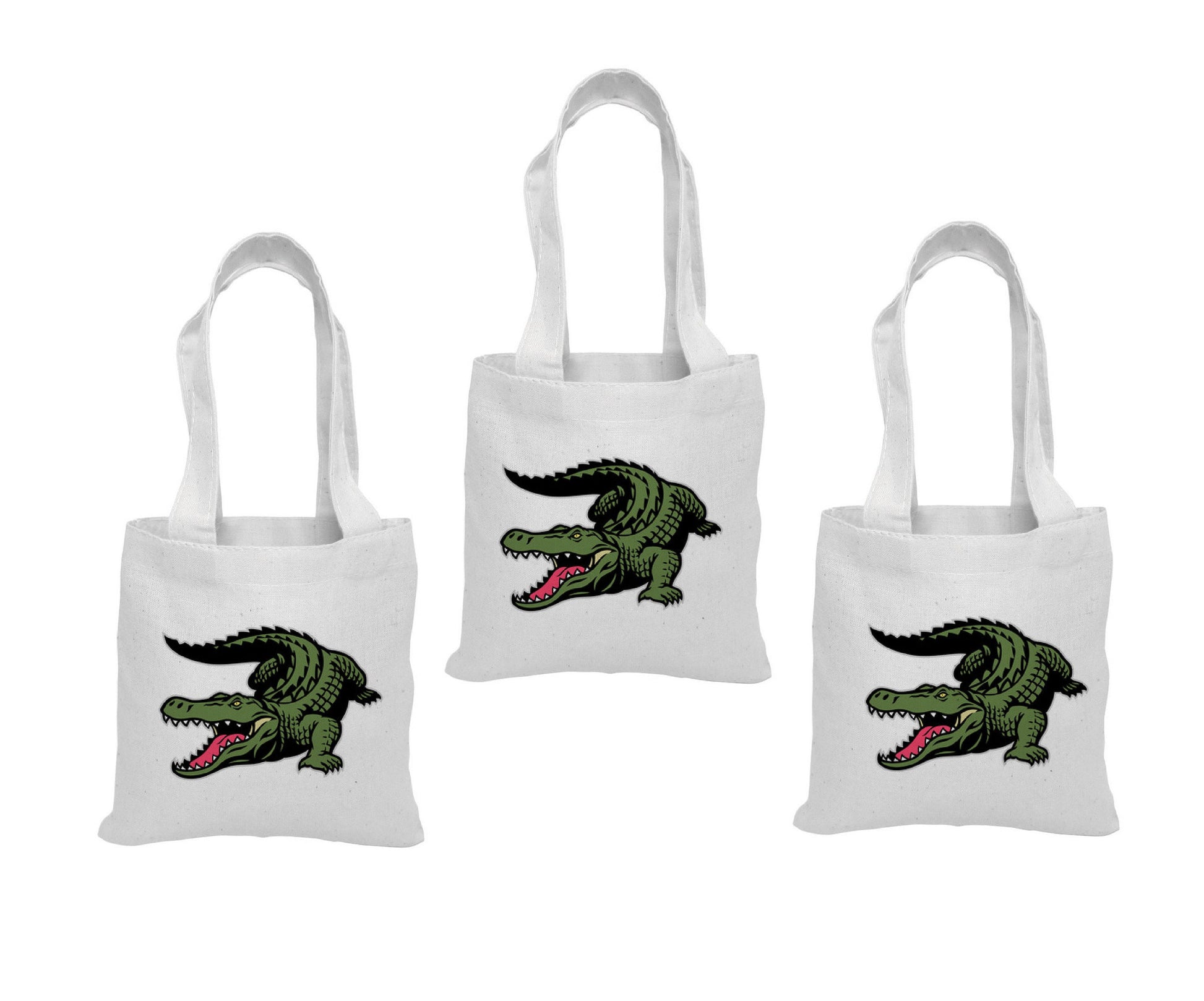 Alligator Party Favor Bags - Perfect for Alligator Themed Parties! - Set of Three Bags