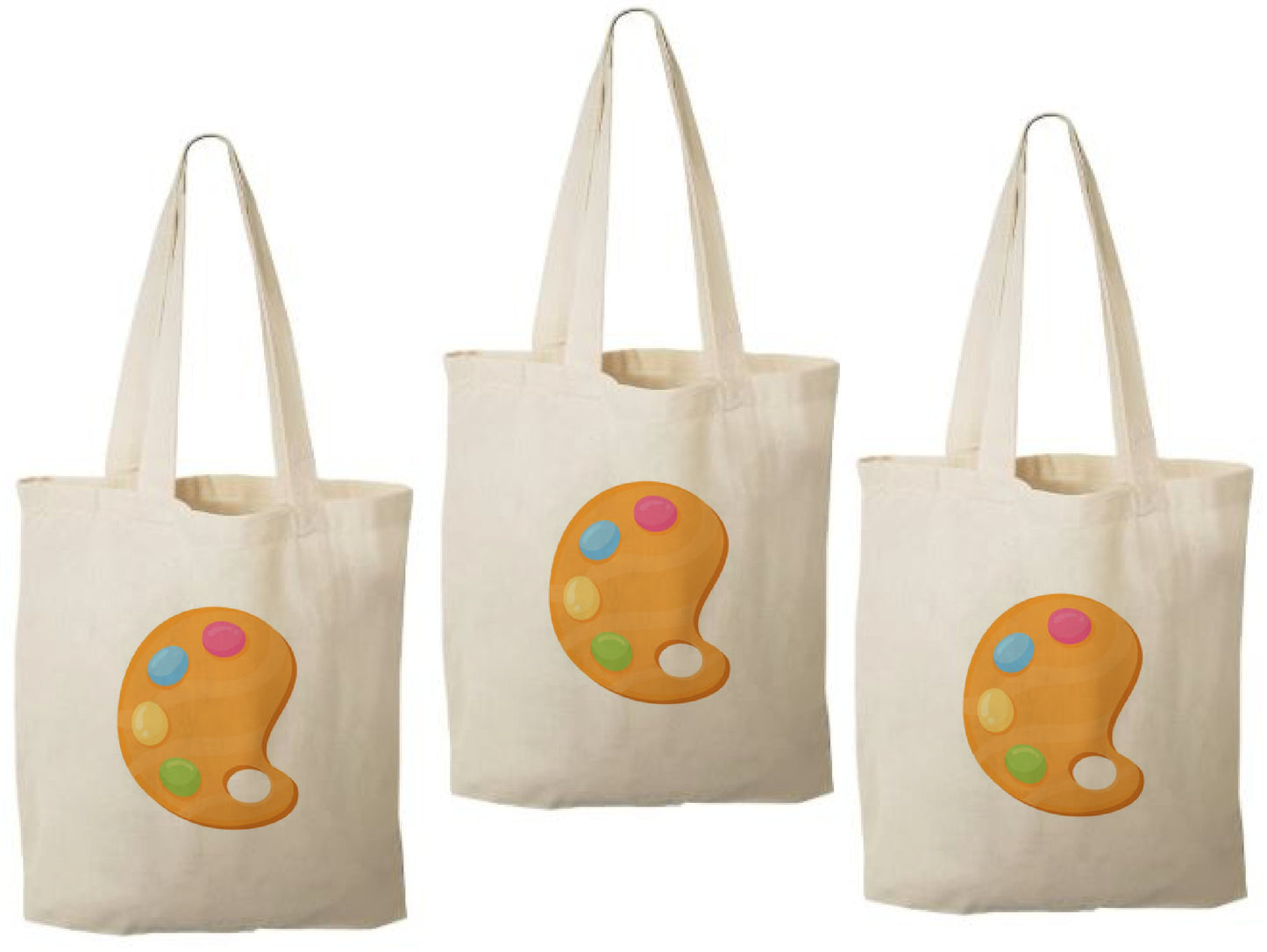 Custom Paint Party Favor Bags - Set of Three Bags