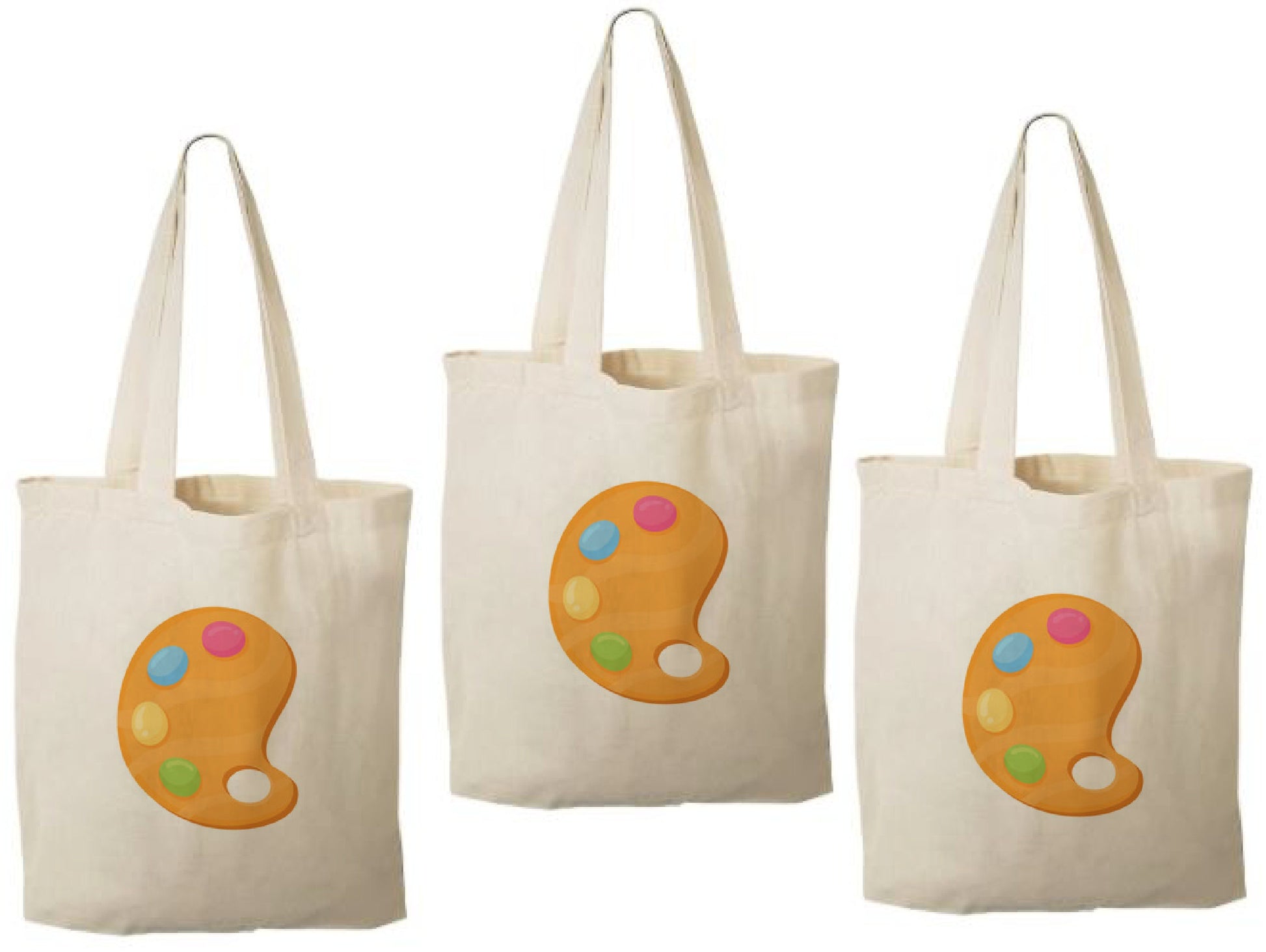 Custom Paint Party Favor Bags - Set of Three Bags
