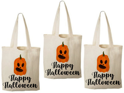 3 Pumpkin Treat Bags, Halloween Party Favor Bags, Halloween Treat Bags, Halloween Bags, Pumpkin, Gift Bags, Halloween Gift Bags, Halloween