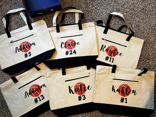 Basketball Tote Bag, Basketball, Basketball Bag, Basketball Tote, Basketball Gift, Basketball Party Bags, Basketball Party, Basketball Bags