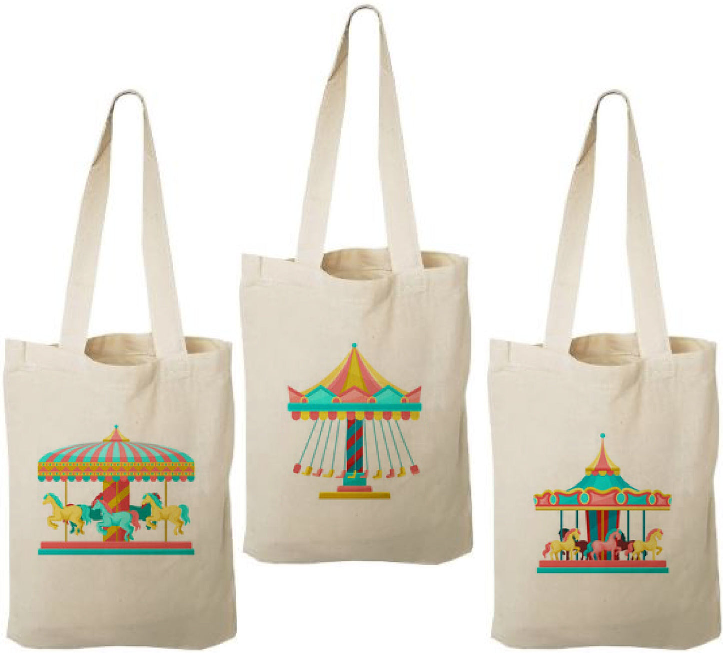Carnival Party Favor Bags - Set of Three Bags