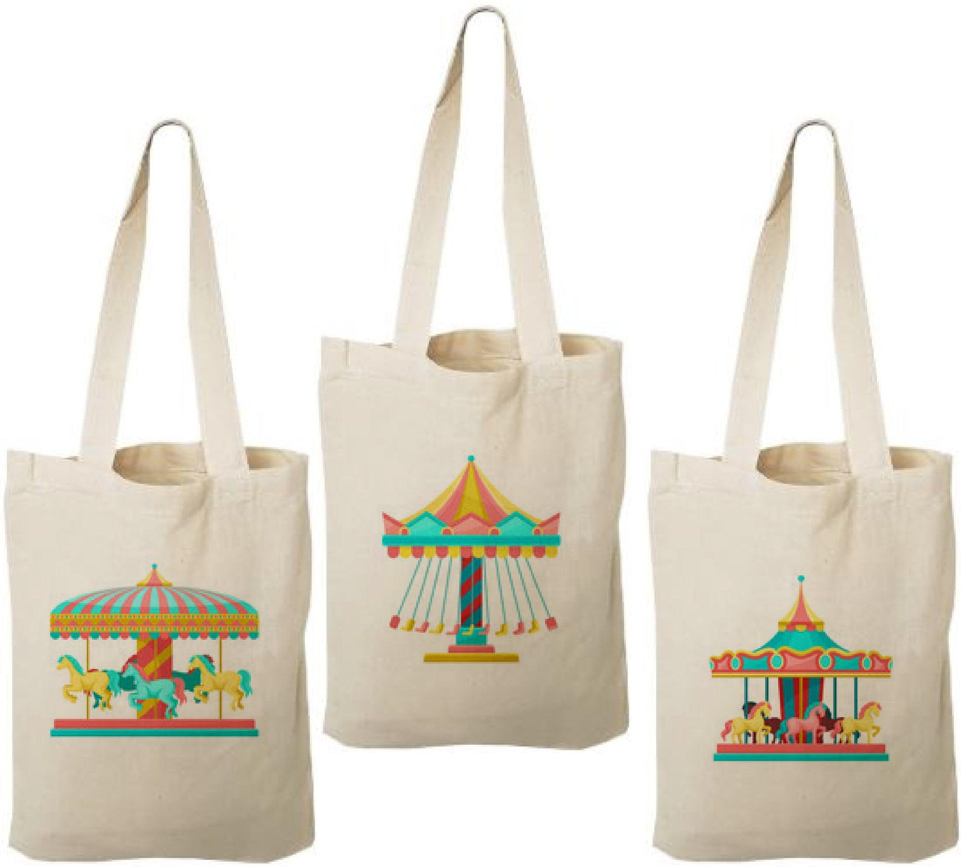 Carnival Party Favor Bags - Set of Three Bags