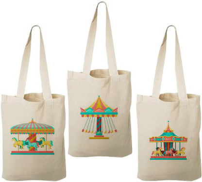 Carnival Party Favor Bags - Set of Three Bags