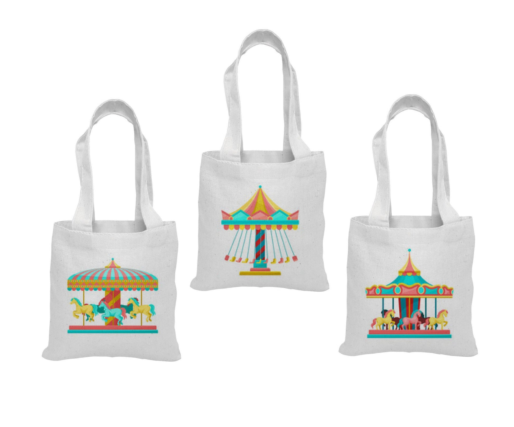 Carnival Party Favor Bags - Set of Three Bags