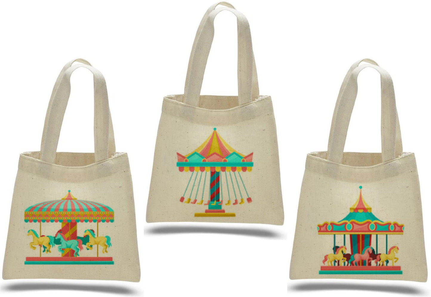 Carnival Party Favor Bags - Set of Three Bags