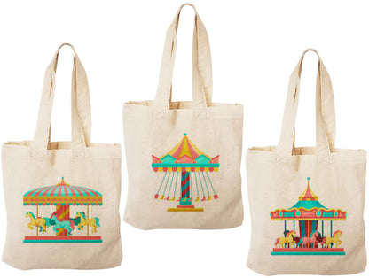 Carnival Party Favor Bags - Set of Three Bags