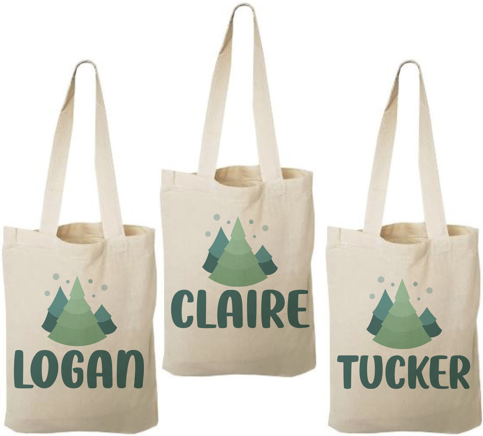 Christmas Party Favor Bags - Set of Three Bags