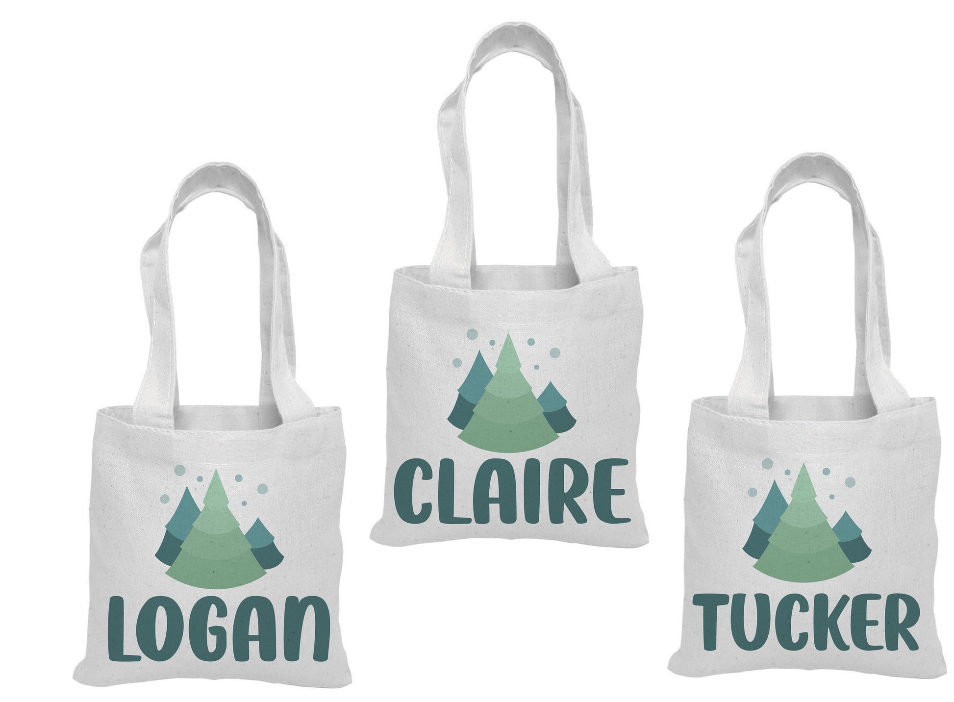 Christmas Party Favor Bags - Set of Three Bags