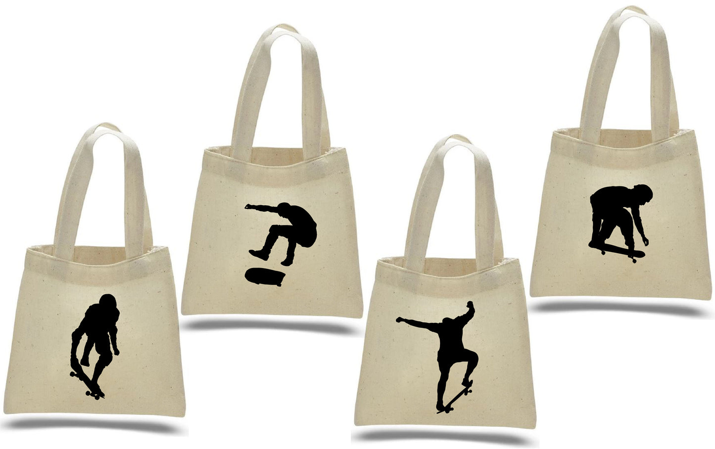 4 Skateboard Treat Bags, Skateboard Party Favor Bags, Skateboard Gift Bags, Skateboard Party, Gift Bags, Party Favor Bags, Skateboard, Bags