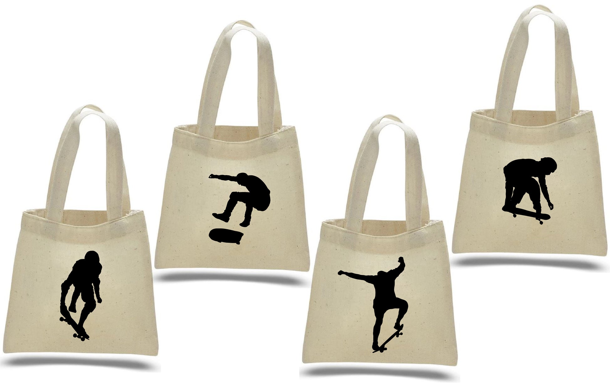 4 Skateboard Treat Bags, Skateboard Party Favor Bags, Skateboard Gift Bags, Skateboard Party, Gift Bags, Party Favor Bags, Skateboard, Bags