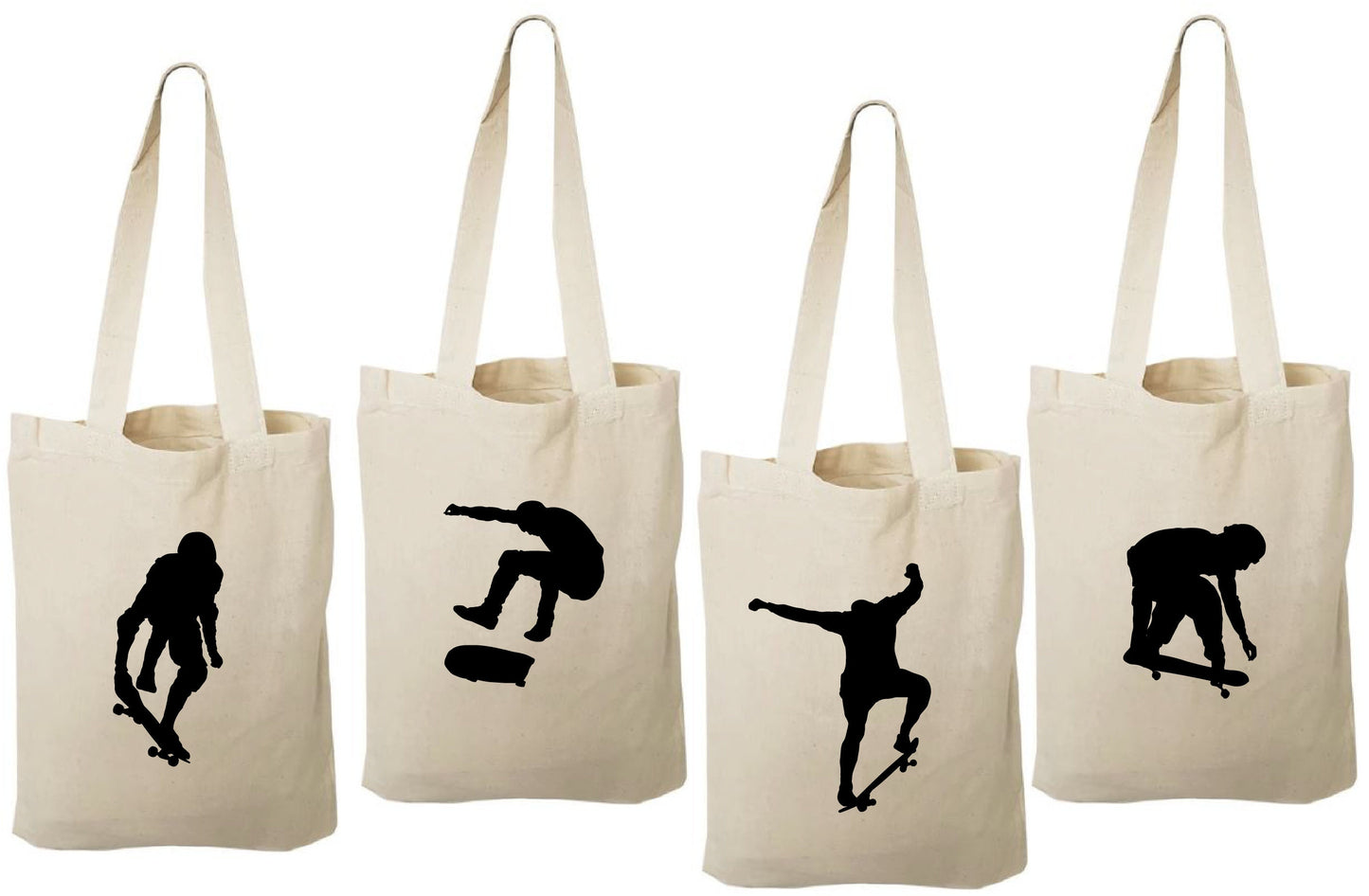4 Skateboard Treat Bags, Skateboard Party Favor Bags, Skateboard Gift Bags, Skateboard Party, Gift Bags, Party Favor Bags, Skateboard, Bags