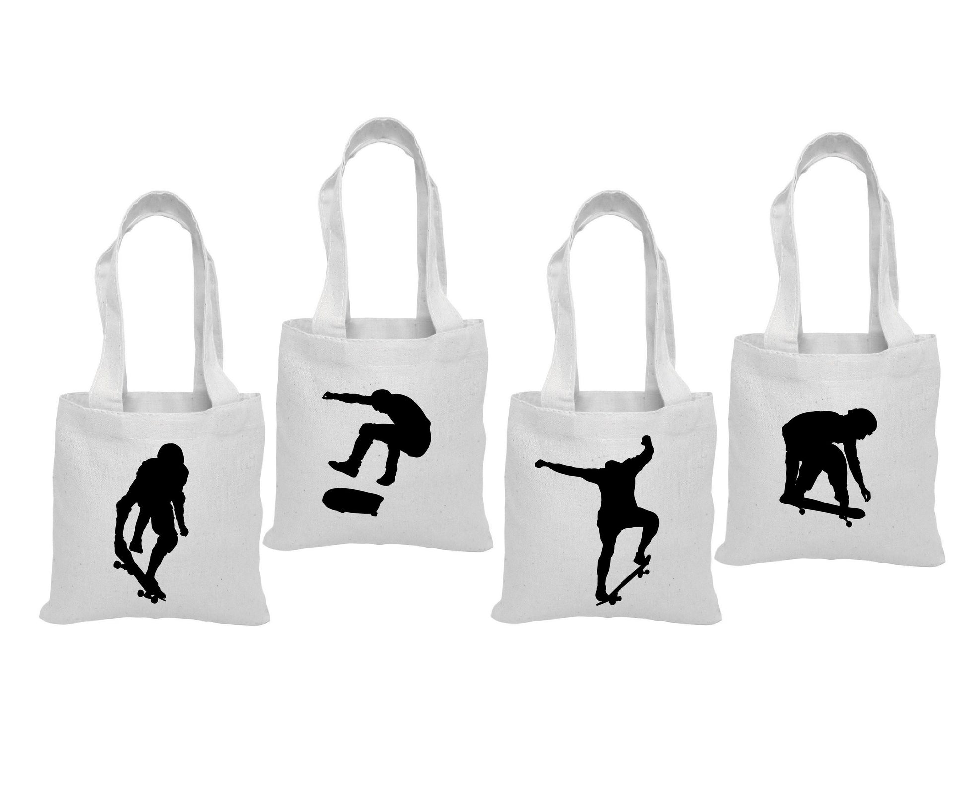 4 Skateboard Treat Bags, Skateboard Party Favor Bags, Skateboard Gift Bags, Skateboard Party, Gift Bags, Party Favor Bags, Skateboard, Bags