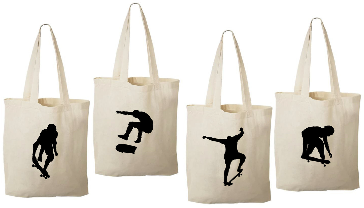 4 Skateboard Treat Bags, Skateboard Party Favor Bags, Skateboard Gift Bags, Skateboard Party, Gift Bags, Party Favor Bags, Skateboard, Bags