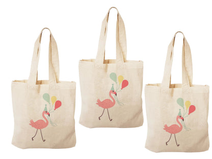 3 Flamingo Party Favor Bags
