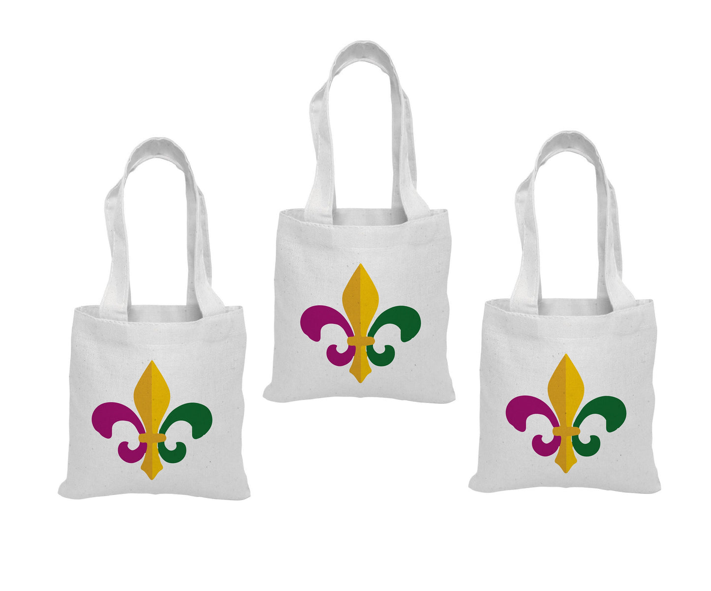 Mardi Gras Treat Bags - Set of Three Bags