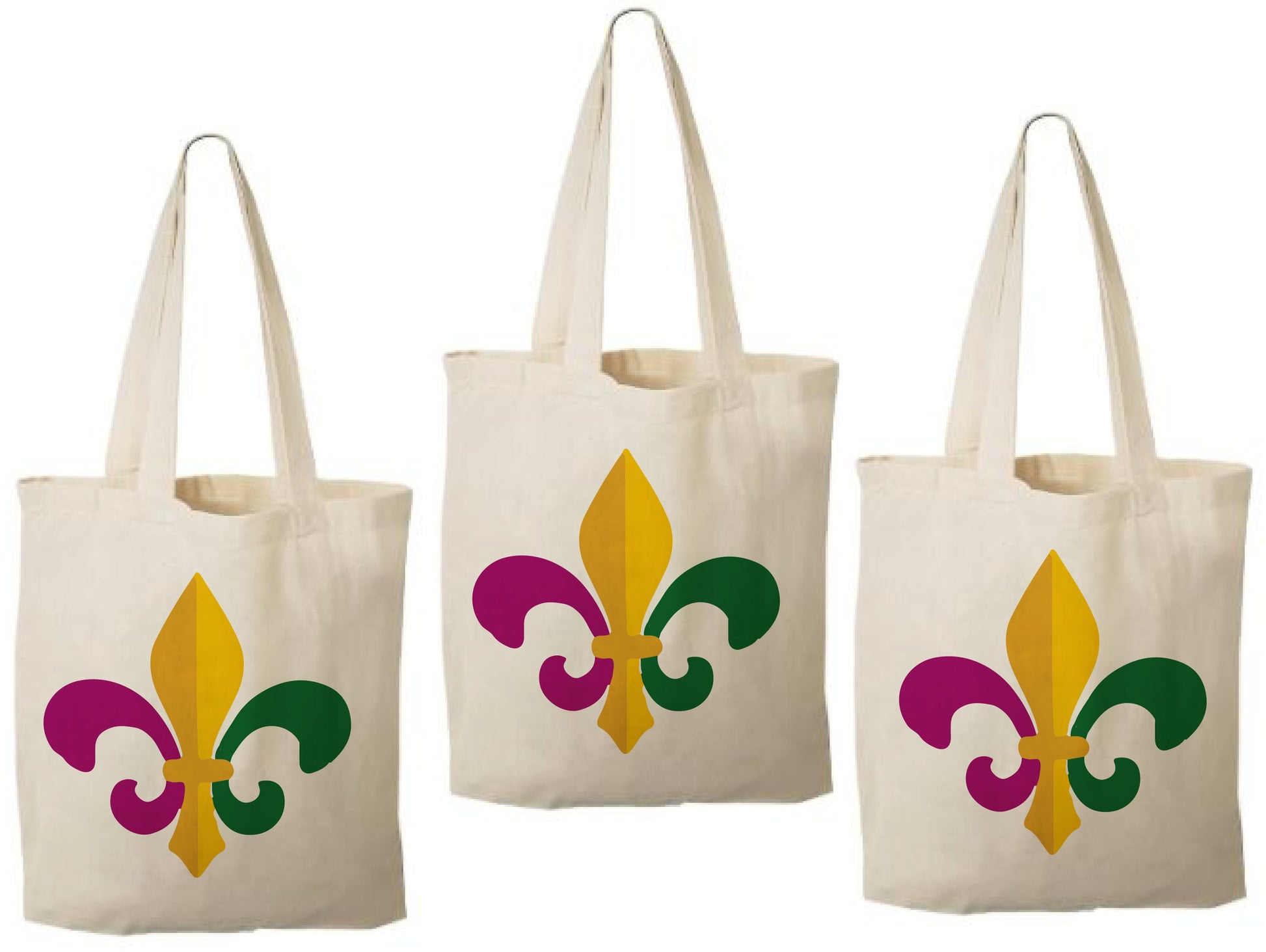 Mardi Gras Treat Bags - Set of Three Bags