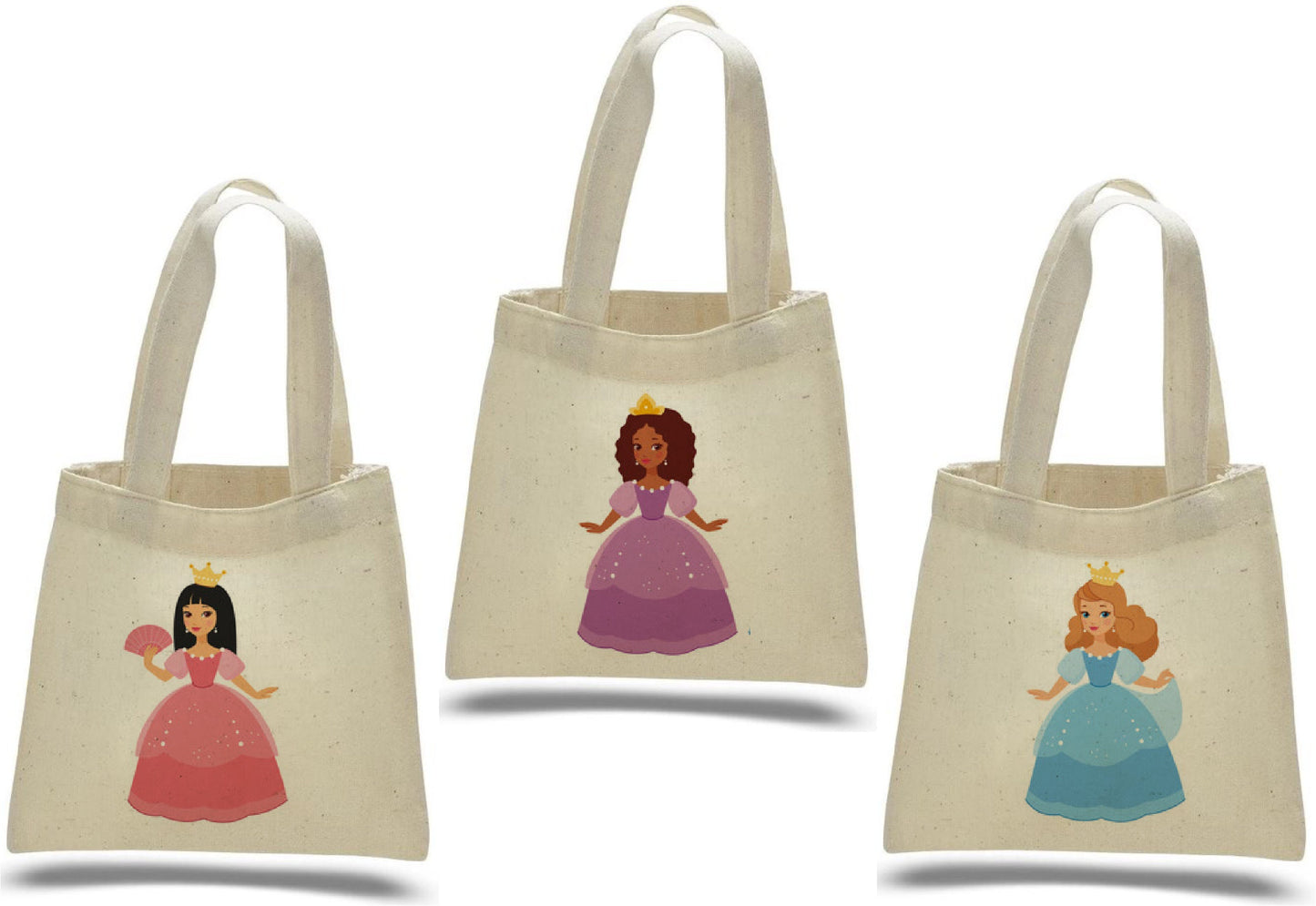 Princess Party Favor Bags - Set of Three Bags