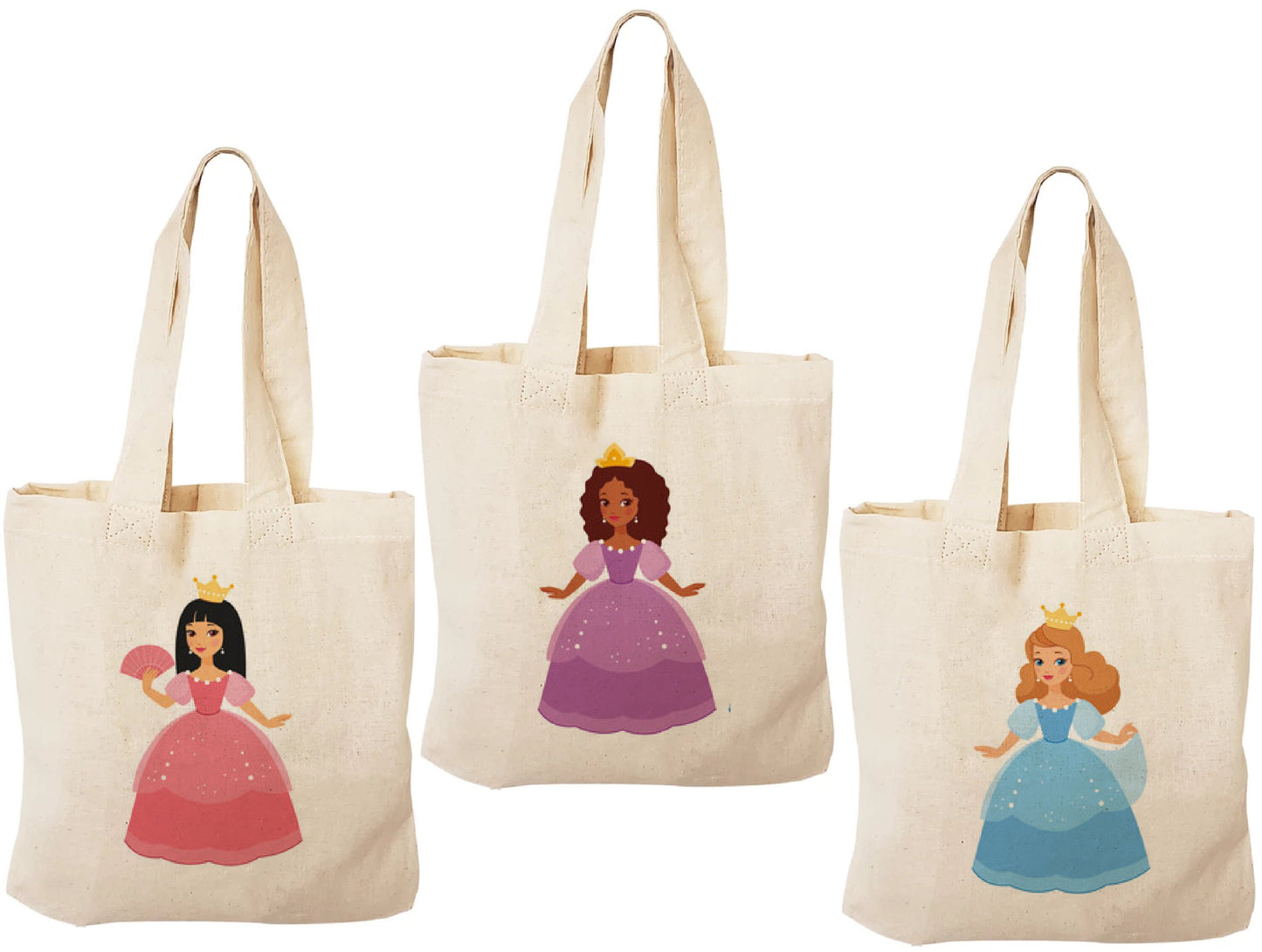 Princess Party Favor Bags - Set of Three Bags