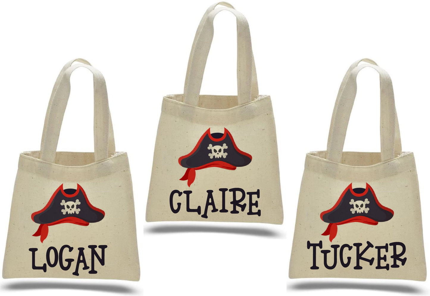 3 Pirate Party Favor Bags