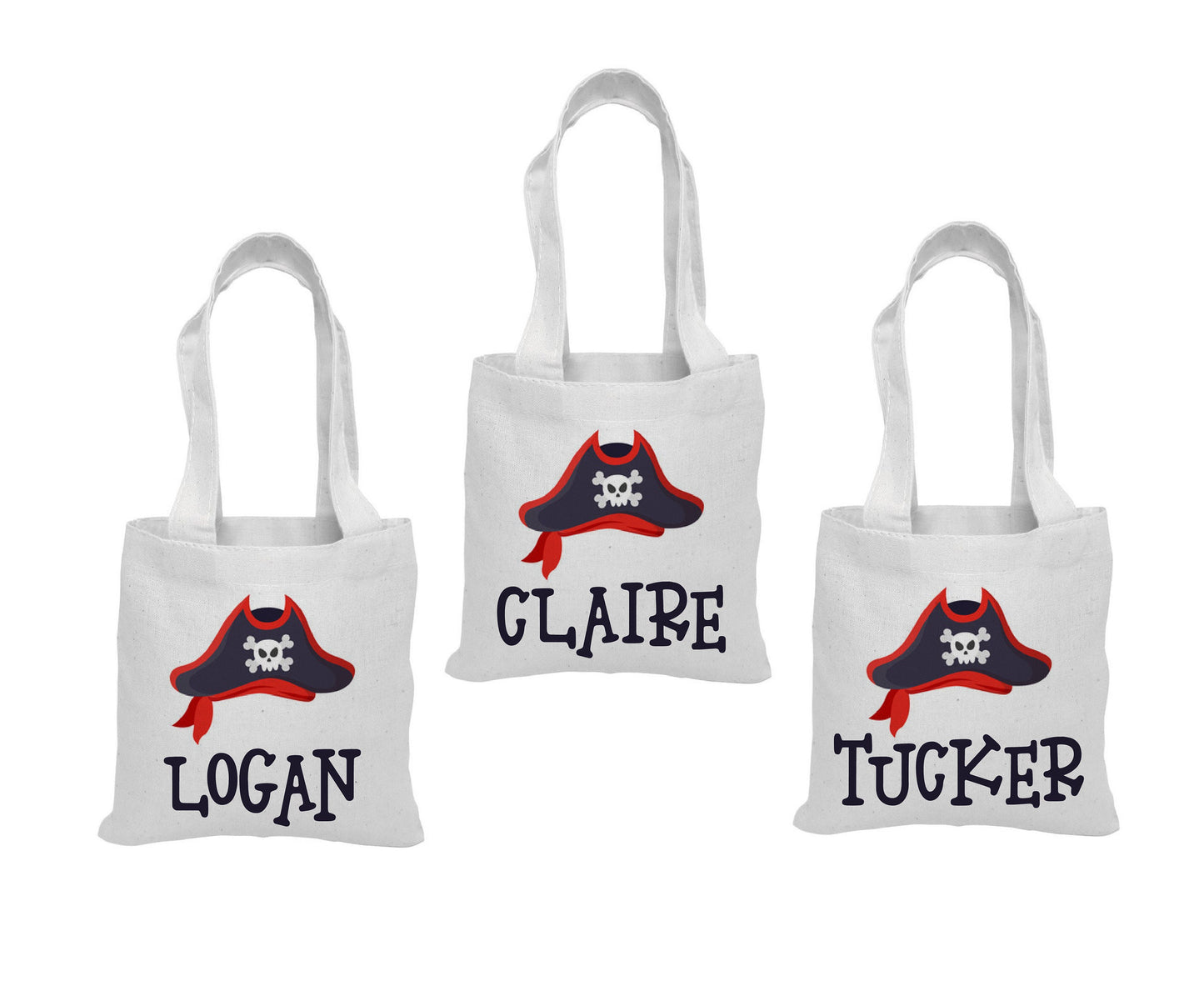 3 Pirate Party Favor Bags
