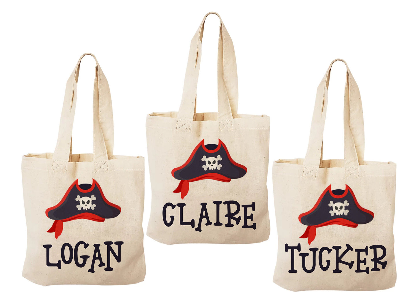 3 Pirate Party Favor Bags