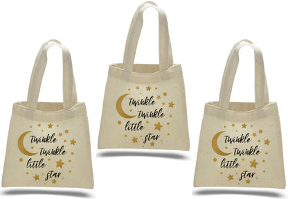 Twinkle Twinkle Little Star Cotton Treat Bags - Set of 3